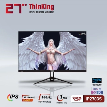 Màn hình máy tính LCD VSP IP2703S | 27 inch/Full HD/Tấm nền IPS/165Hz Gaming
